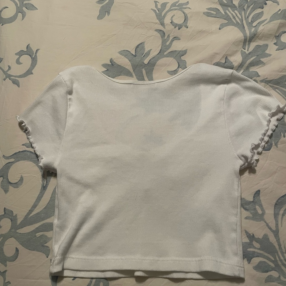 TOPSHOP Basic White Croptop - Picture 3 of 3